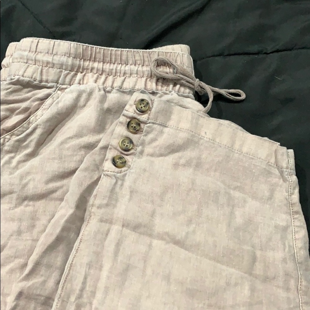 Blush Colored Linen Pants